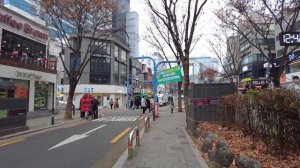 4K Seoul City Tour, Hongdae Street | Virtual Walking Tour in Hongdae Shopping and Food Street