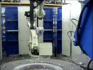 Роботизированный участок литья алюминия