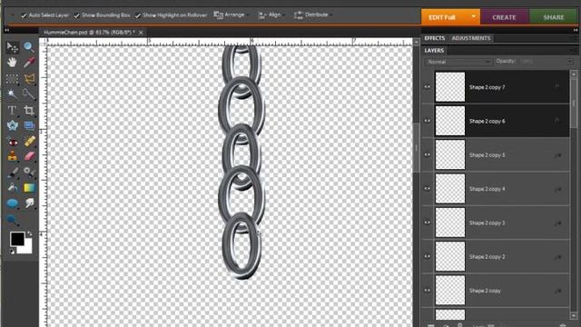 Digital Scrapbooking Designer Tutorial: Chain