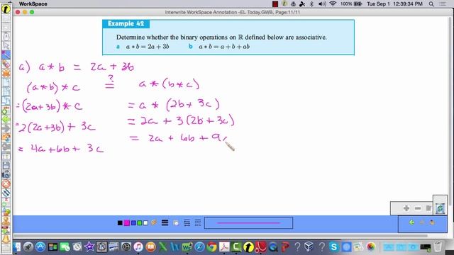 Binary Operations - Associative Law