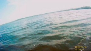 Байдарка Илекса под самодельным парусом