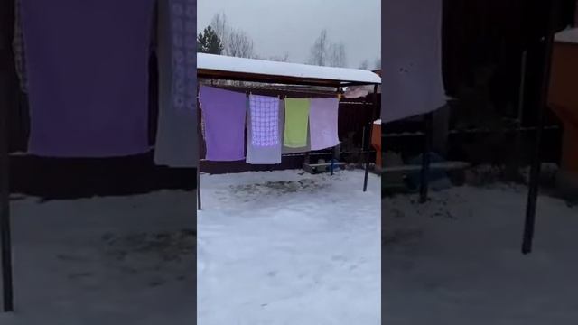 Уличная сушка для белья. Отзыв клиента.