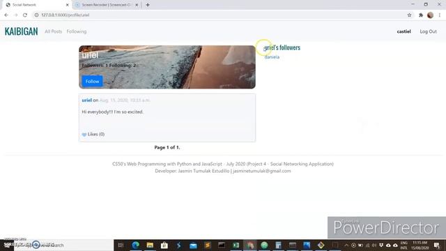 Harvard's CS50 Web Programming with Python and JavaScript Project (Social Networking Application) смотреть онлайн