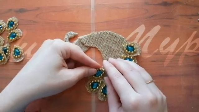 МИЛЫЙ ПАВЛИН ИЗ ДЖУТА И МЕШКОВИНЫ// ДЕКОР ДЛЯ ДОМА// ПОДЕЛКИ СВОИМИ РУКАМИ