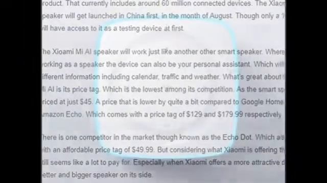 Xiaomi Mi AI Is The First Smart Speaker From Xiaomi With An Affordable Price Tag смотреть онлайн