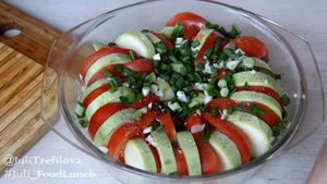 Запеканка из кабачков (цукини) и помидоров по-Французски | Рататуй | Juli_FoodLunch