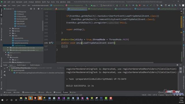 Android Development Tutorial - New Uber Clone #43 Trip Detail смотреть онлайн