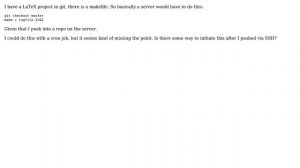 Ubuntu: LaTeX build server with git
