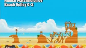 Angry Birds Rio - Hidden Golden Watermelon Locations Beach Volley | WikiGameGuides