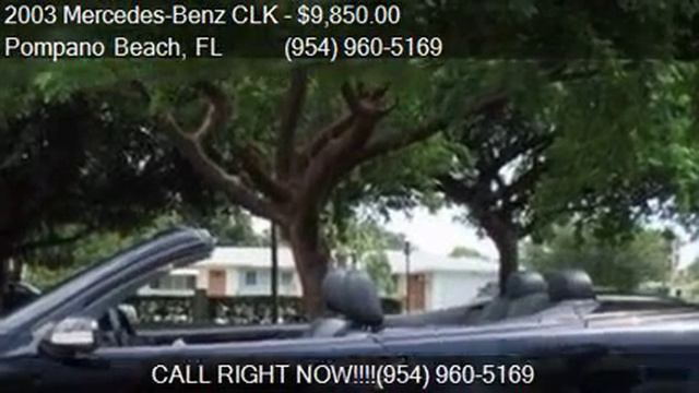 2003 Mercedes-Benz CLK CLK430 2dr Cabriolet for sale in Pomp смотреть онлайн