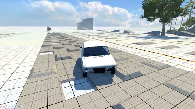 BeamNG Drive Ваз 2101 краш тест трансмисии