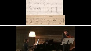 Webern  4 pieces for violin and piano op 7   splitscreen manuscript+performance