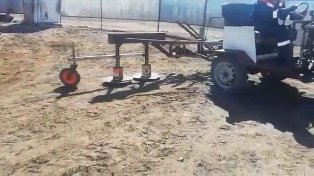 Роторная косилка на минитрактор с мотором зид. смотреть онлайн