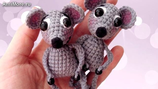 Амигуруми: схема Мышки малышки. Игрушки вязаные крючком - Free Crochet Patterns.