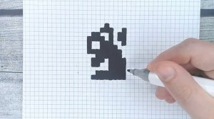 Как рисовать красивых животных по клеточкам (в тетради) Рисование по клеточкам Лайк АРТ ?