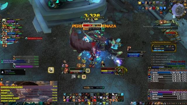 WoW Shadowlands 9.1 | Guerrero Furia | La Destrucción Necrótica +20 | Reforzada | Temporada 2 смотреть онлайн