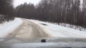 Трасса Лодейное Поле - Вытегра (март 2020)