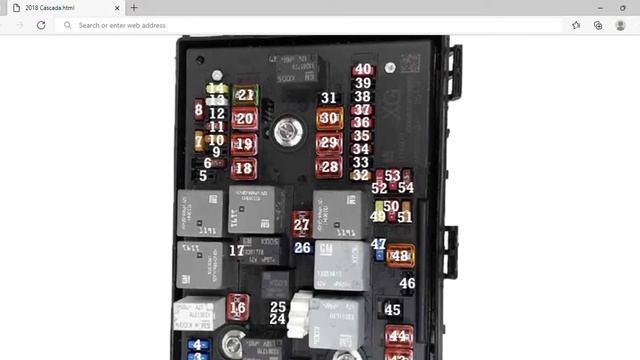 2018 Opel Cascada Fuse Box Info | Fuses | Location | Diagrams | Layout смотреть онлайн