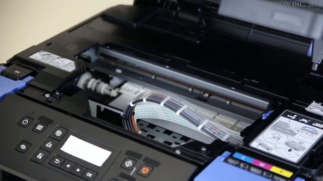 Removing jammed paper: inside printer (G6000 series) смотреть онлайн
