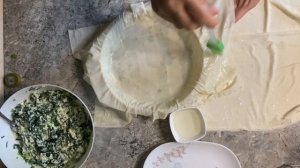 СПАНАКОПИТА РЕЦЕПТ ГРЕЧЕСКОГО ПИРОГА ИЗ ТЕСТА ФИЛО
