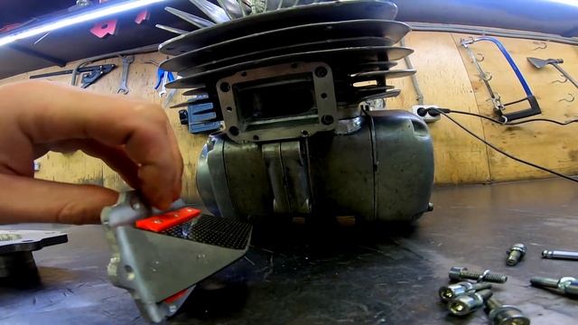 Ice Kart . Зимний карт cz-250. Начало сборки двигателя! смотреть онлайн