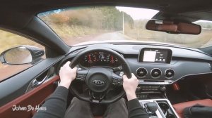 Kia Stinger GT 3.3T-GDI V6 AWD 370 hp POV test drive
