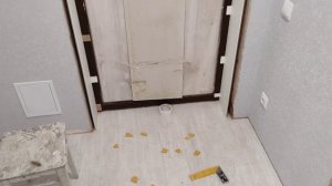 Как поставить мдф откос на входную дверь