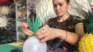 Мастер класс светильник из фоамирана АНАНАС
