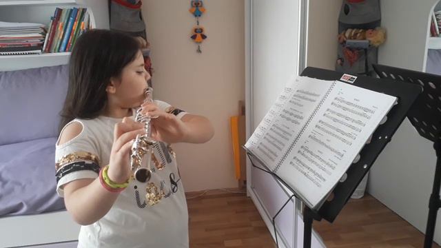 Flute by Pelin Öner - O Little one sweet - Trevor Wye - Accompained by our teacher смотреть онлайн