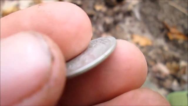 Погода радует,поиски с металлоискателем в лесу