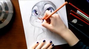 Рисуем зайку Джуди - Зверополис\ How to draw Judy Hopps - Zootopia\ ХудВлог#10