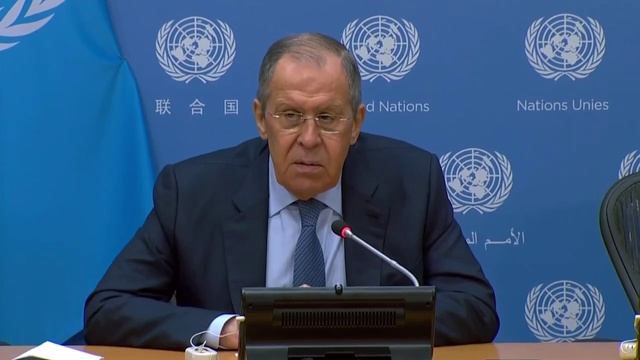Пресс-конференция С.Лаврова по итогам визита в США, Нью-Йорк, 25 апреля 2023 года