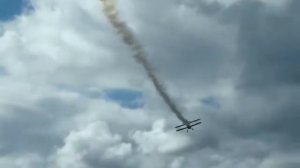 Dancing on wings: Wingwalking girls very close