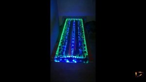 Стол из эпоксидной смолы с подсветкой своими руками. Natural wood table with epoxy with led lights.