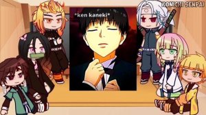 Demon Slayer React To Kaneki // Tokyo Ghoul // Gacha Club
