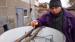 Радиальная медогонка своими руками(ротор радиальной медогонки, как я его выставил по центру.)ч4