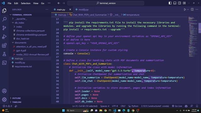 Chat with and Summarize PDF documents with Langchain and OpenAI