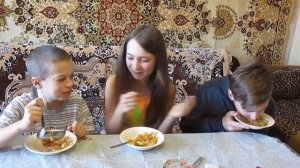 ЧЕЛЛЕНДЖ*ЕДИМ КАРТОШКУ ПОЛОВНИКОМ,РТОМ,ВИЛКОЙ._-_Challenge * EAT POTATO ladles, mouth FORK