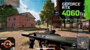 PUBG : RTX 4060 Ti + Ryzen 7500F : 1080p Low Settings