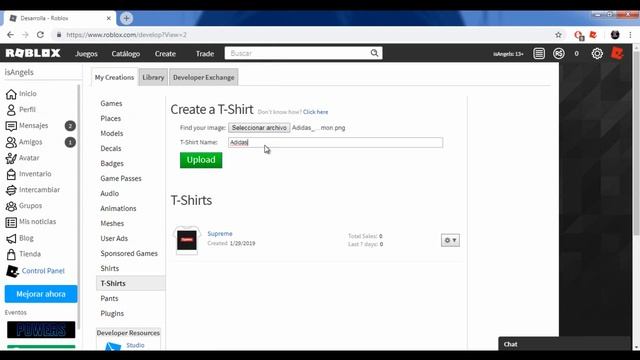 COMO CREAR UNA T-SHIRT DE ADIDAS EN ROBLOX - isAngels смотреть онлайн