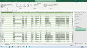 Power query, VBA w Excelu. Dane z kilku arkuszy są łączone i zapisywane w jednym wynikowym arkuszu.