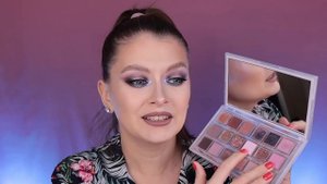 ОБЗОР ПАЛЕТКИ HUDA BEAUTY ROSE QUARTZ _ Нашаманила Худа знатно😂