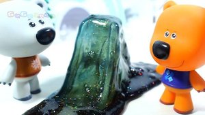 МедвеСлаймы Кеша и Тучкенция играют с Лизунами. Slime-gum Bubble