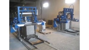 Резательный комплекс для газобетона / Foam concrete brick cutting machine