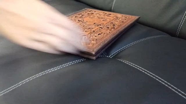 Изготовление меню - обложка из кожи