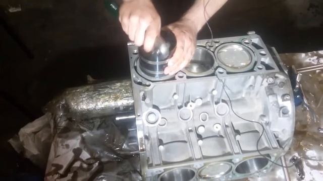 Сборка гильзованного мотора м272 на кованной поршневой смотреть онлайн