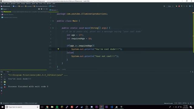 Java Complete Tutorial Ep. 9 - If & Else-If Statements
