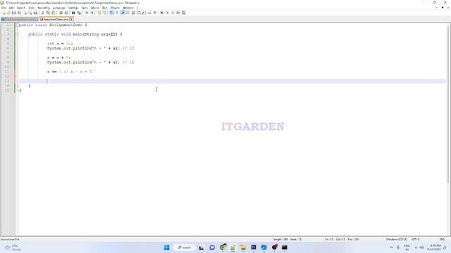 Core Java - Assignment Operator in Java  - java for beginners SESSION 12