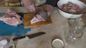 Тушенка из курицы без автоклава в домашних условиях. A hen. Home canning