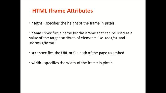HTML Iframe Element with Example in Hindi || HTML Iframe tag and Attributes with example in Hindi